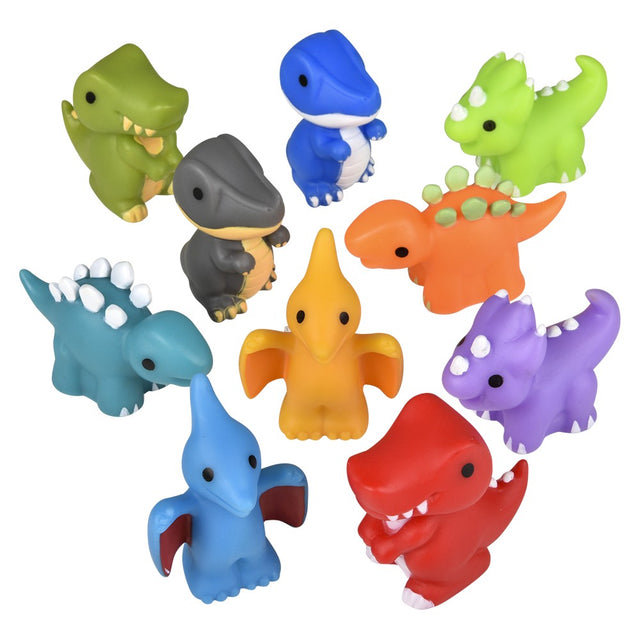 Dinosaur Rubber Assortment (50 Pc Poly Bag)