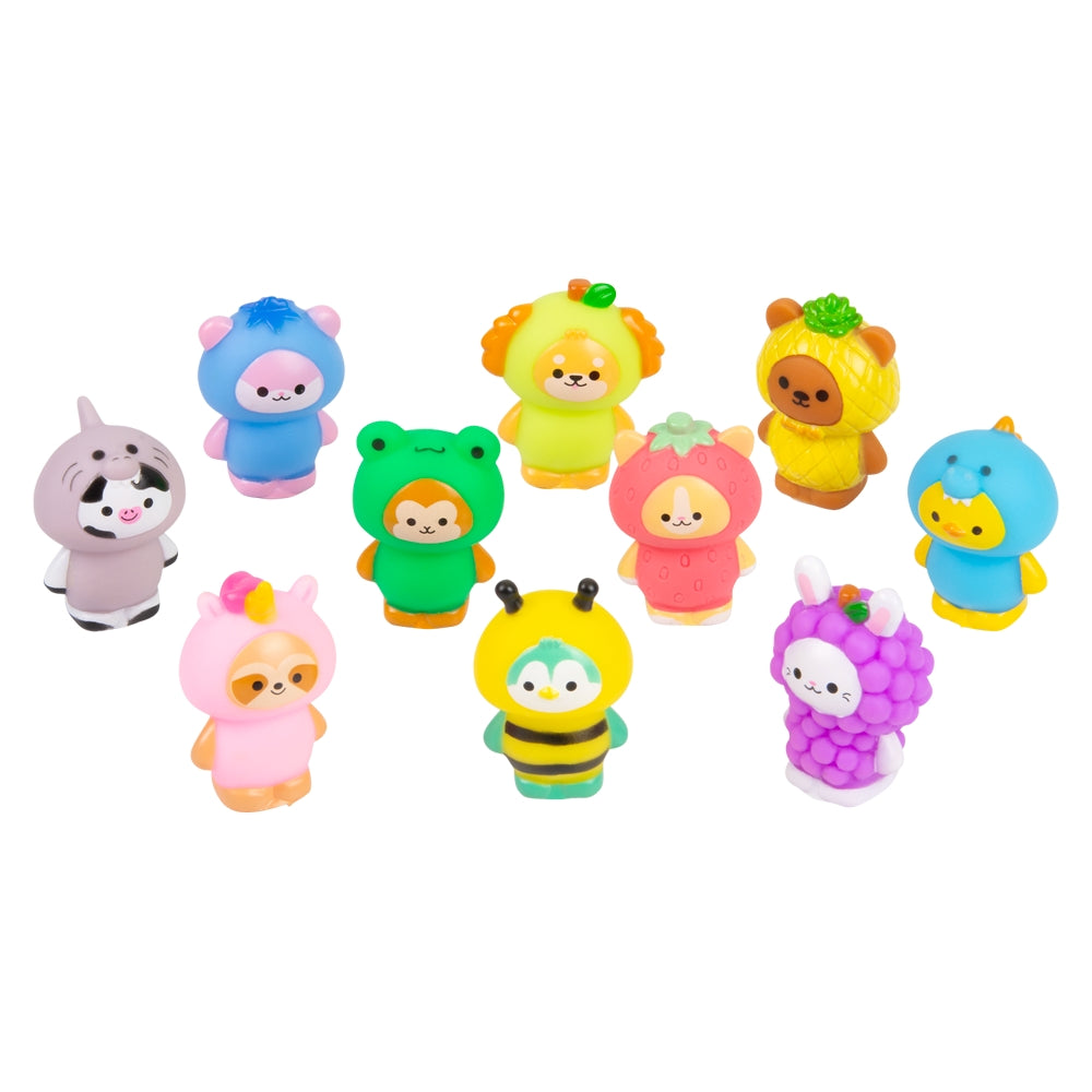 Kawaii Rubber Dressed Animals (2")