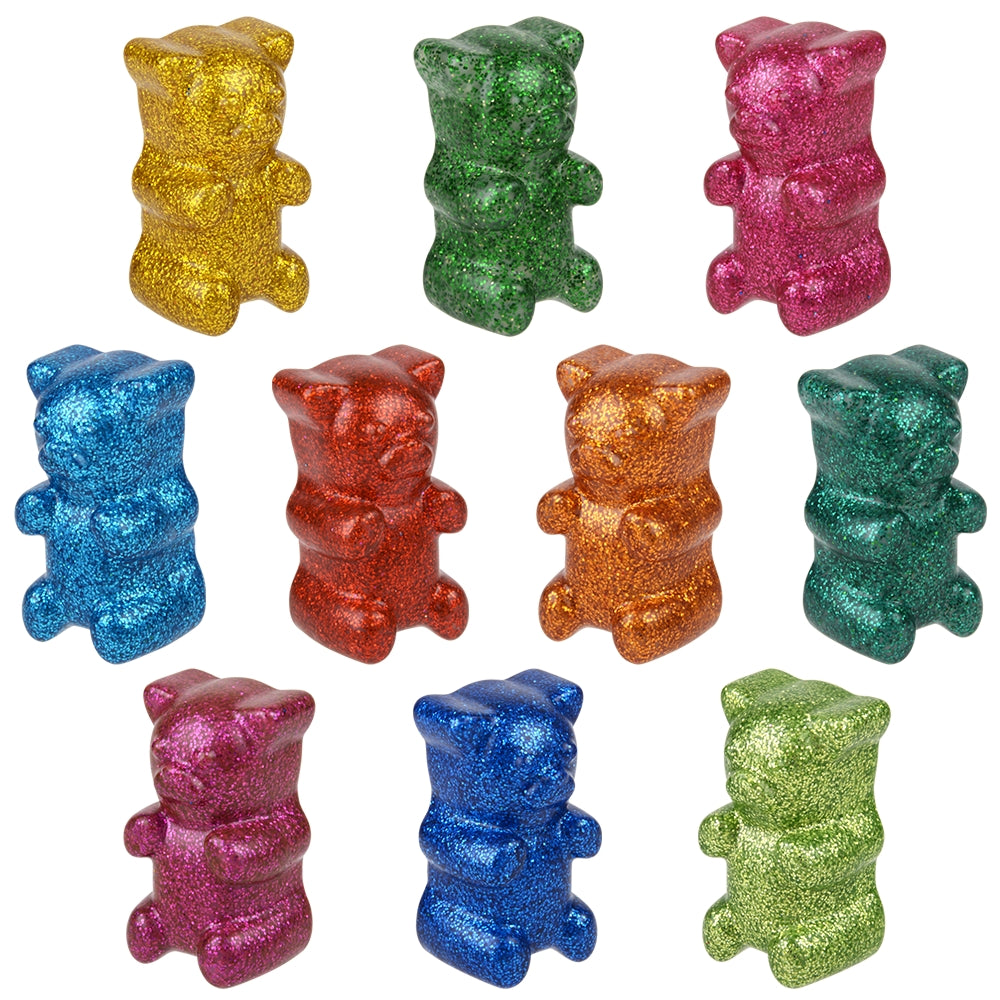 Sparkle Rubber Yummy Bear (50 Pc Polybag)