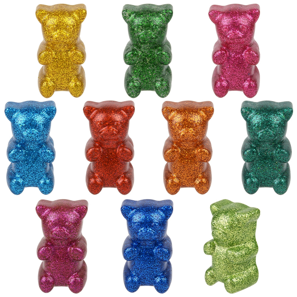 Sparkle Rubber Yummy Bear (50 Pc Polybag)