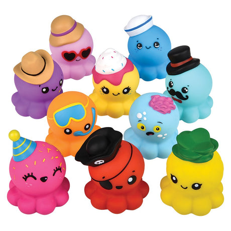 Rubber Octopus Assortment 2" (50 Pc Poly Bag)
