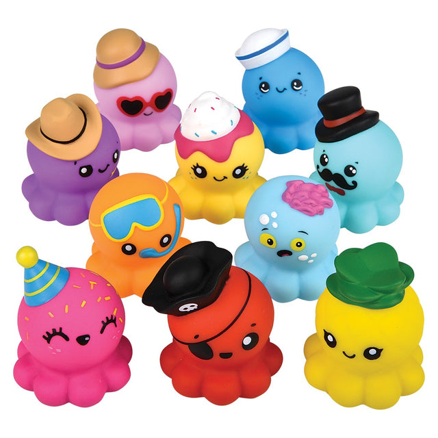 Rubber Octopus Assortment 2" (50 Pc Poly Bag)