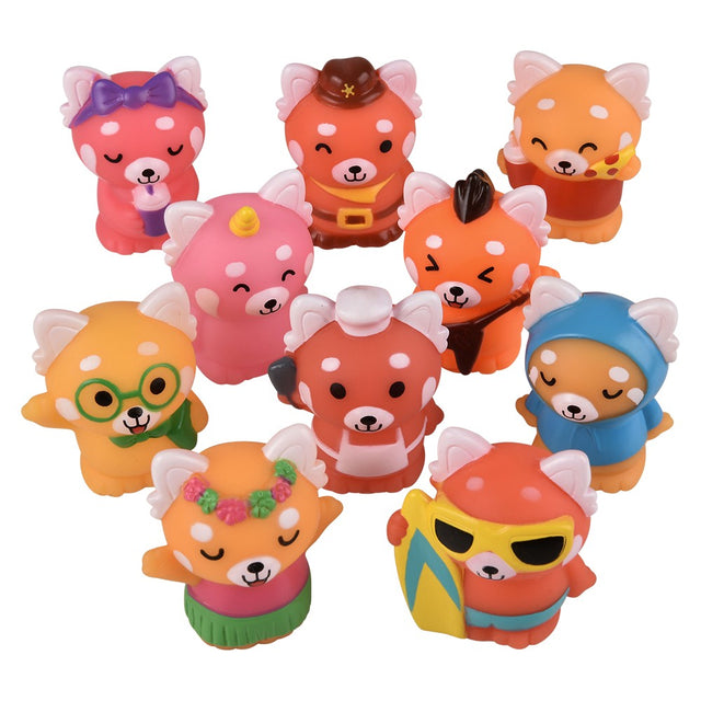 Red Panda Rubber Characters (50 Pc Poly Bag)
