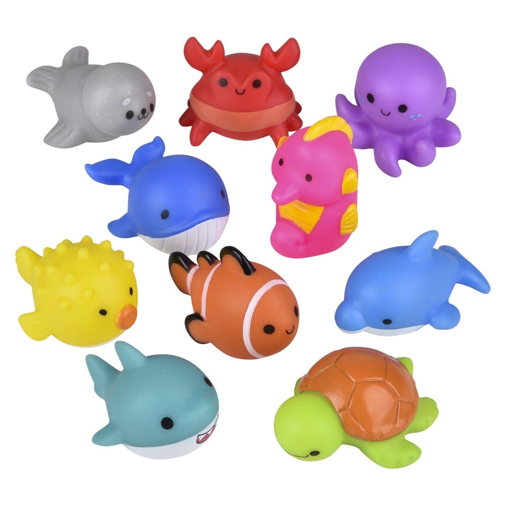 Rubber Sea Life Assortment (50 Pc Poly Bag)