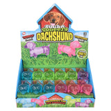 Squeeze Sugar Dachshund Fidget Toy (12 PC Display)