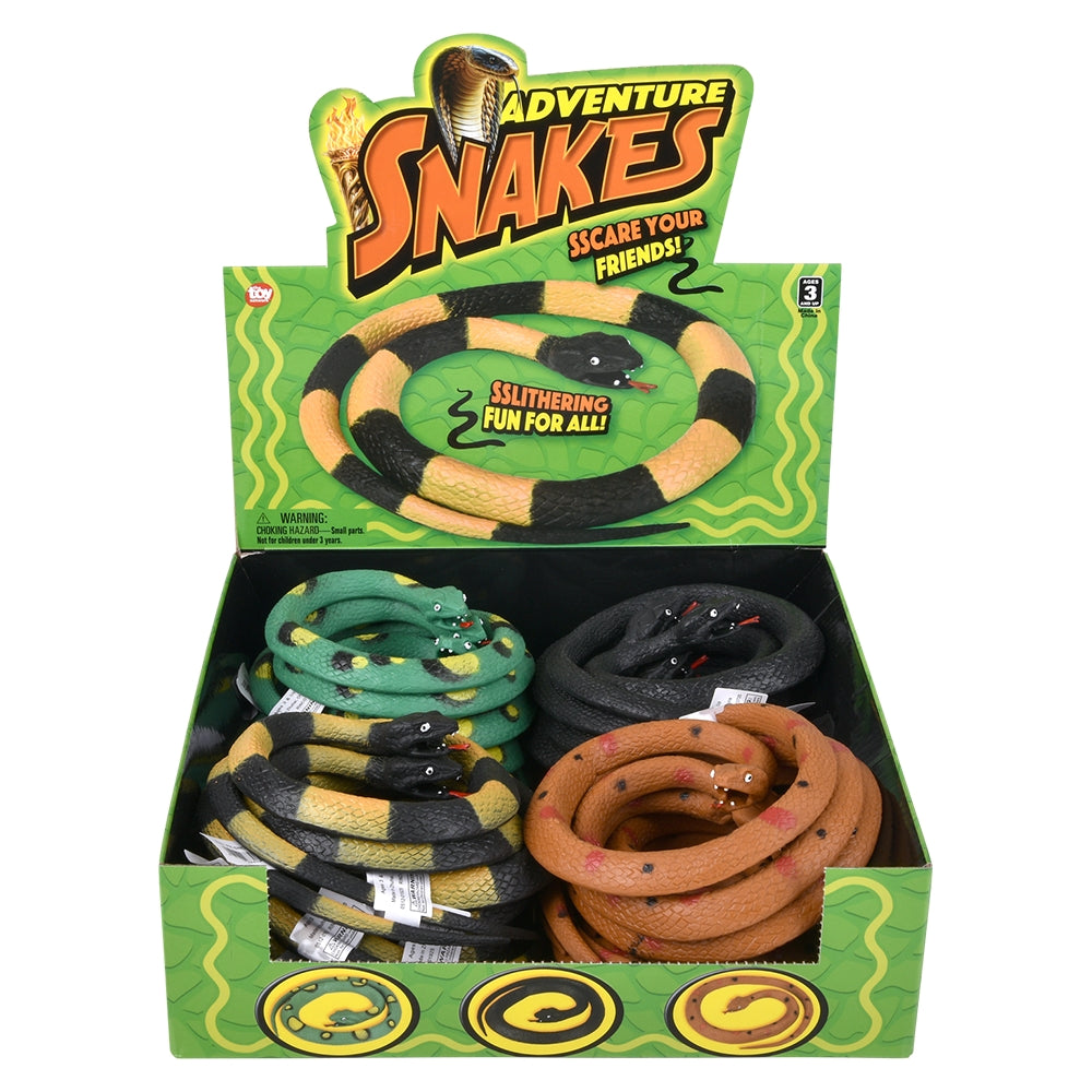 Vinyl Snake 24" Assorted (1 DSP)