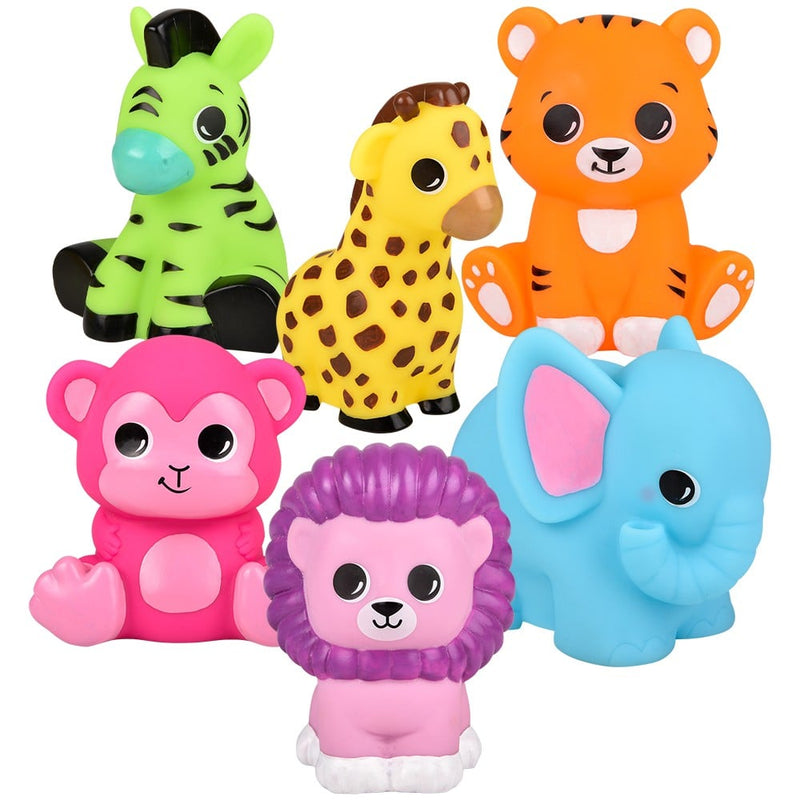 Rubber Zoo Animal Mix (1 DZ)