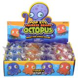 Squeeze Beads Octopus Fidget Toy (12 PC Display)