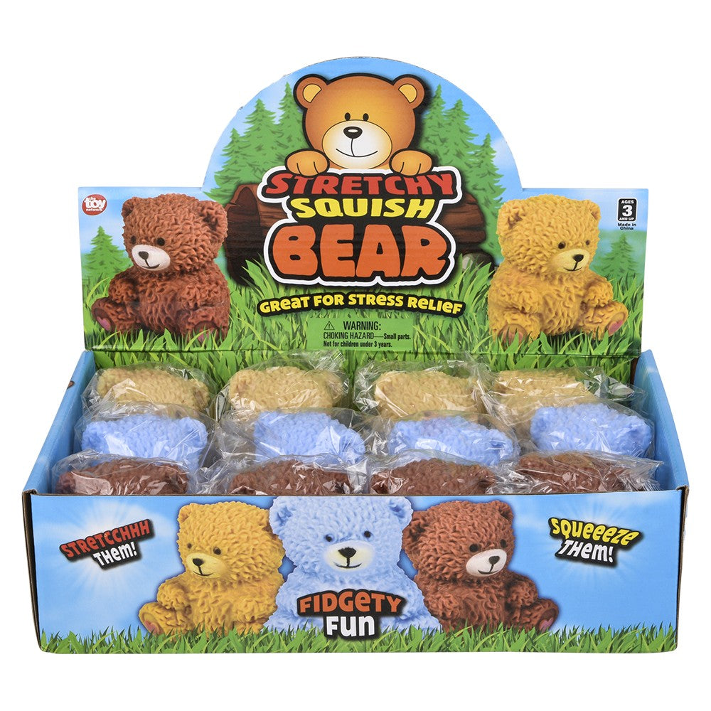 Squish And Squeeze Teddy Bear (1 DZ)