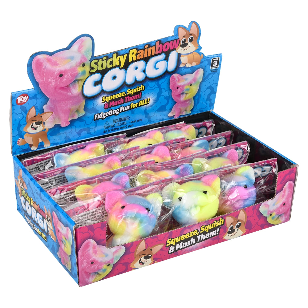 Sticky Rainbow Corgi (12 PC Display)