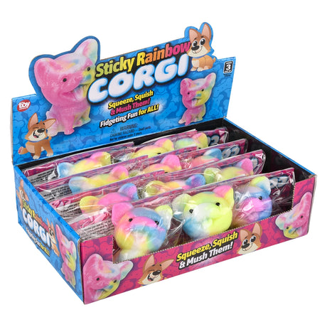 Sticky Rainbow Corgi (12 PC Display)