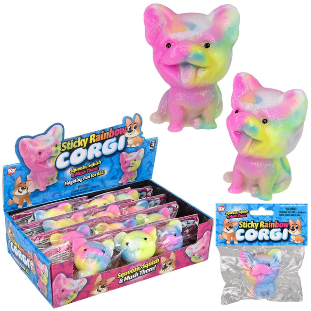 Sticky Rainbow Corgi (12 PC Display)