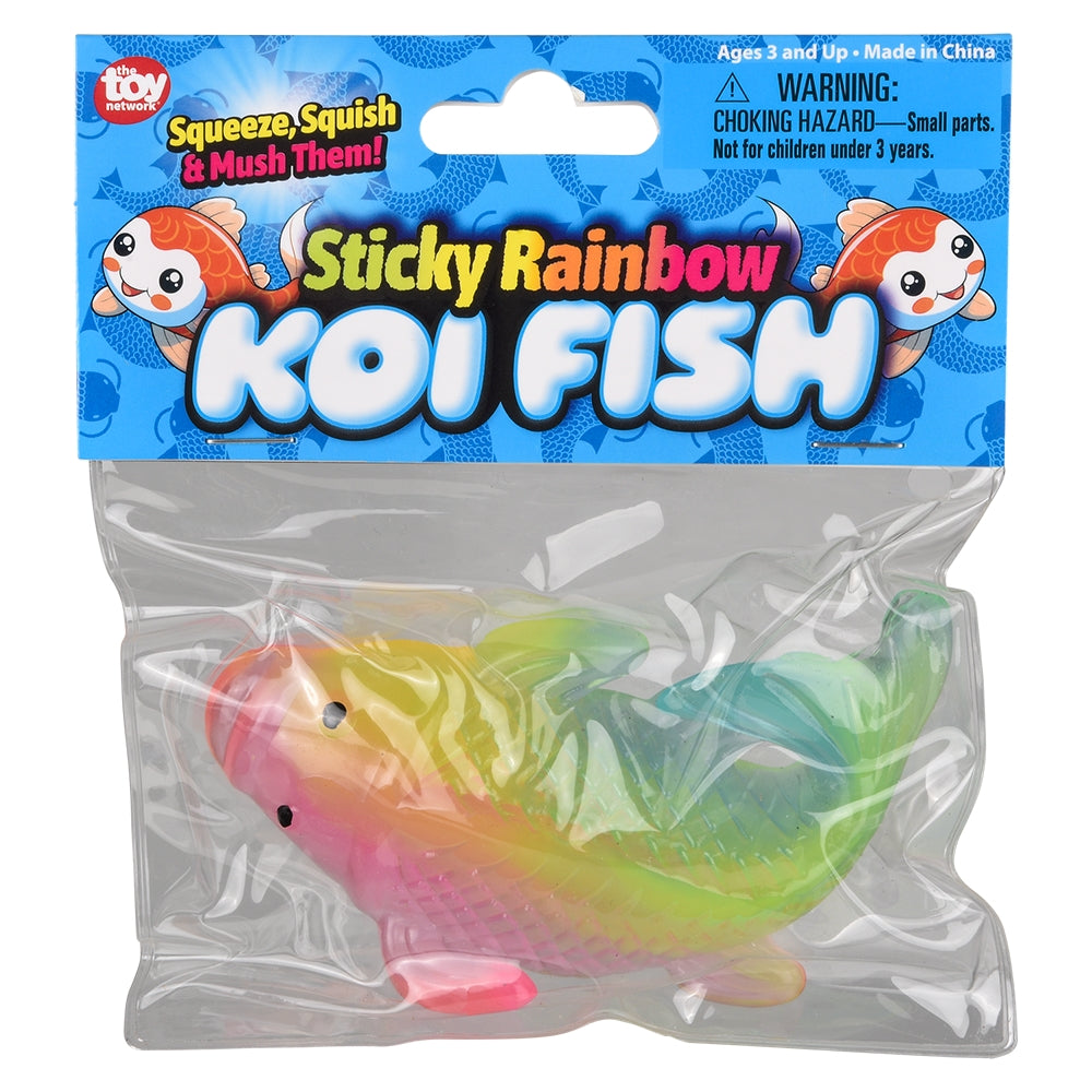 Sticky Rainbow Koi Fish (12 PC Display)