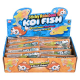 Sticky Rainbow Koi Fish (12 PC Display)