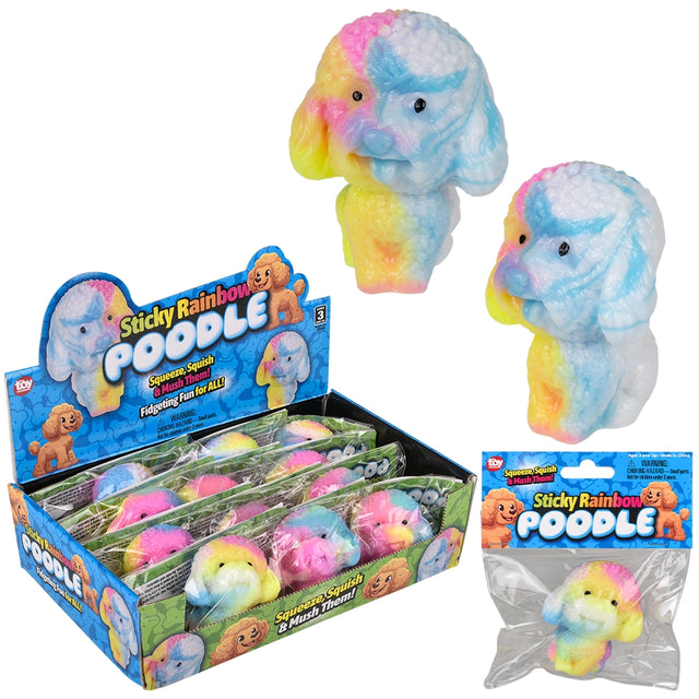 Sticky Rainbow Poodle (12 PC Display)