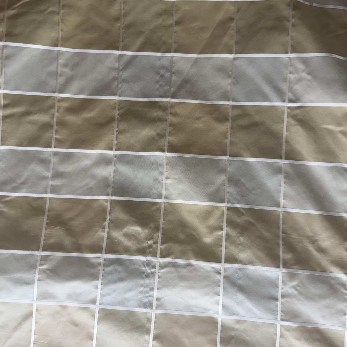 Passi Silk Fabric - Striped Square Geometric, 54" Width (1 Yard)