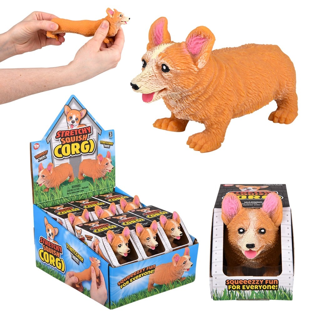 Stretchy Squish Corgi (12 DZ Display)