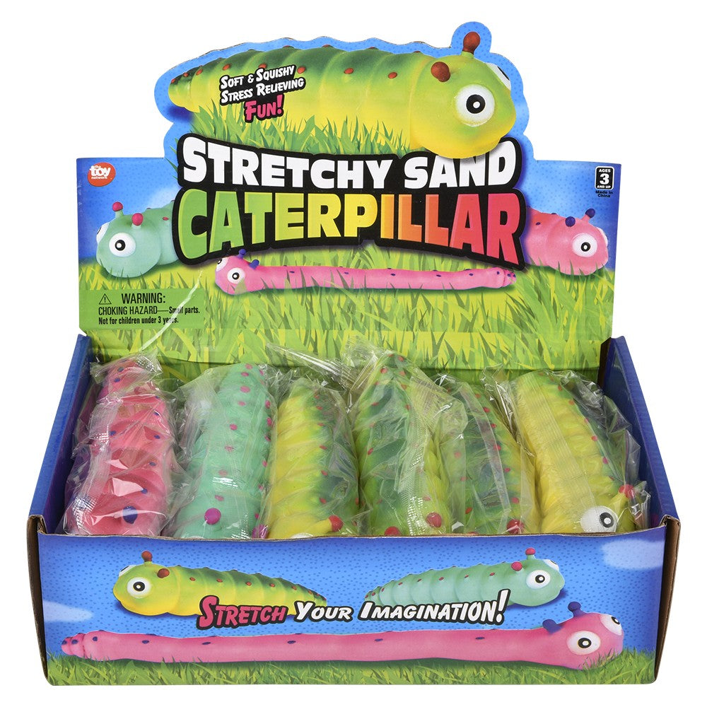 Stretchy Sand Caterpillar (12 PC Display)