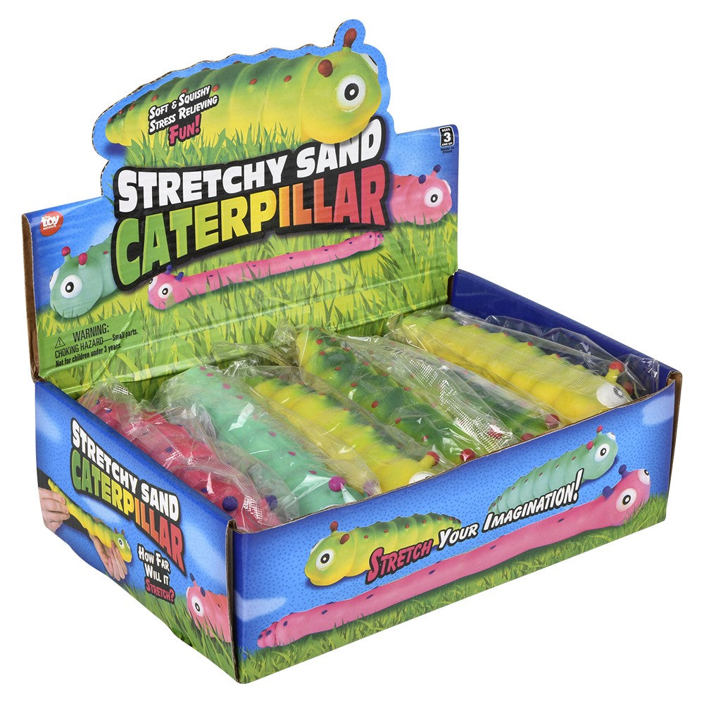 Stretchy Sand Caterpillar (12 PC Display)