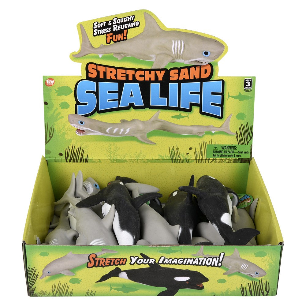 Stretchy Sand Sea Life Assortment (12 Pc Display)