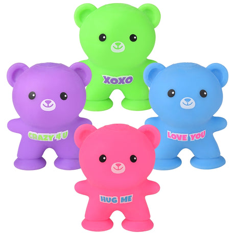 Squeezy Suction Bear (12 Pc Display)