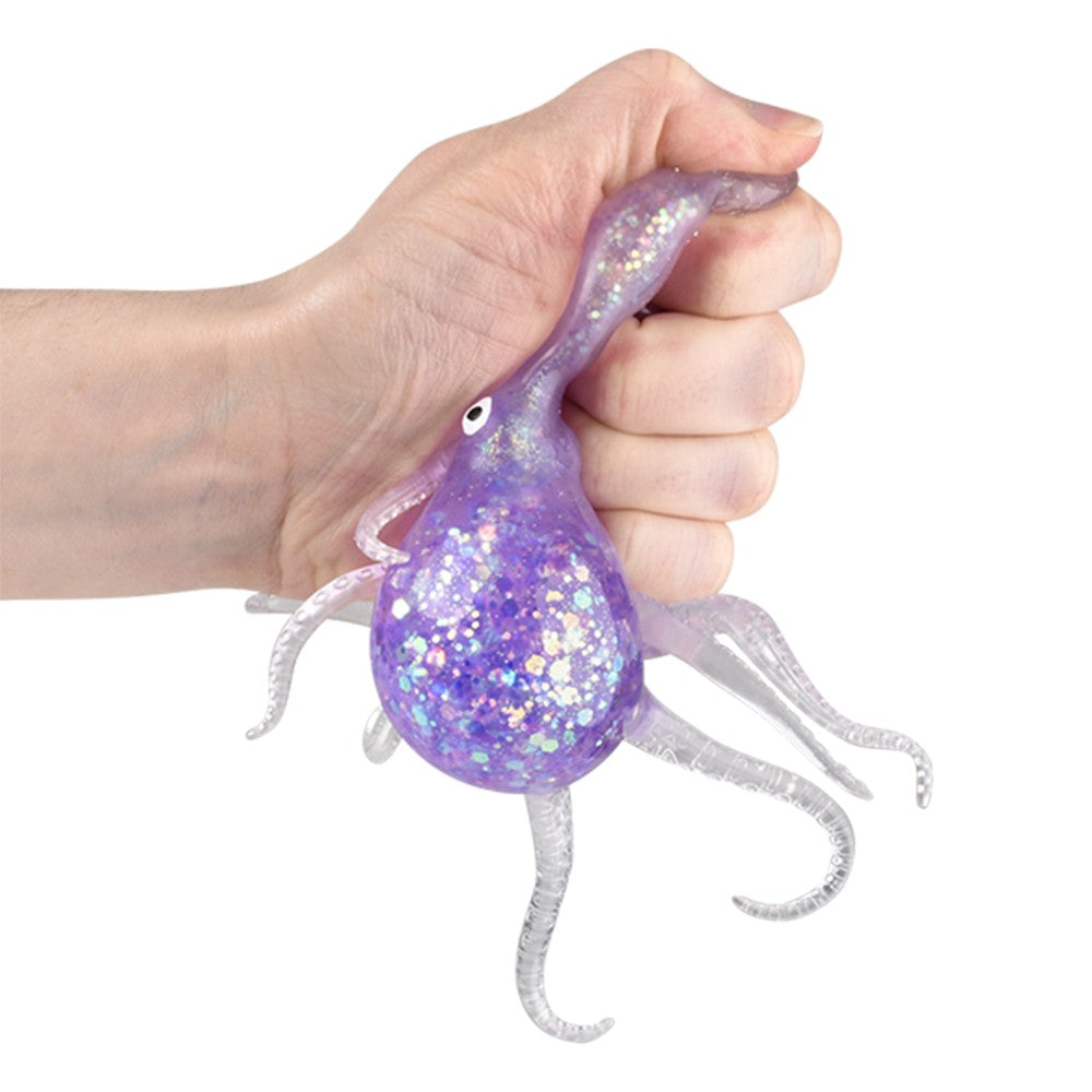 Squeeze Sparkle Confetti Octopus (12 Pc Display)