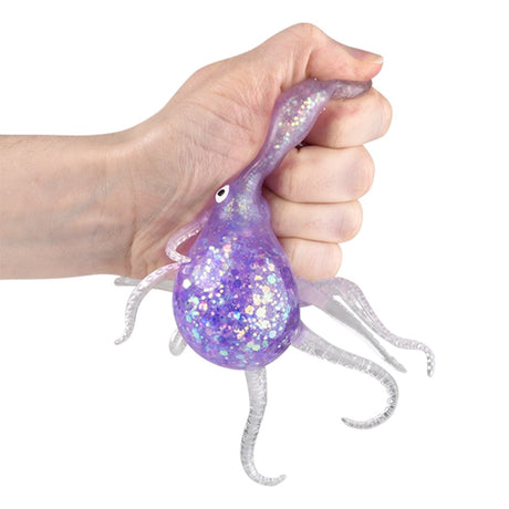 Squeeze Sparkle Confetti Octopus (12 Pc Display)