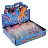 Squeeze Sparkle Confetti Octopus (12 Pc Display)