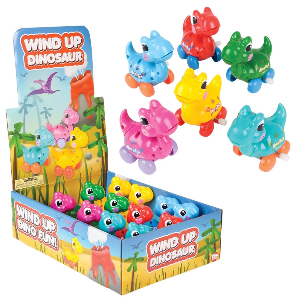Wind-Up Dinosaur Toy (12 Pc Display)