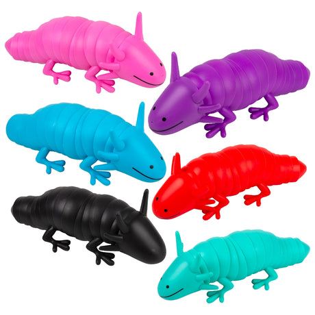 Jumbo Axolotl Wiggle Fidget Toy (6 Pc Boxed)