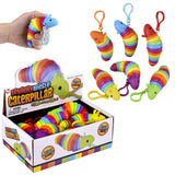 Sensory Wiggle Caterpillar Clip On (12 PC Display)
