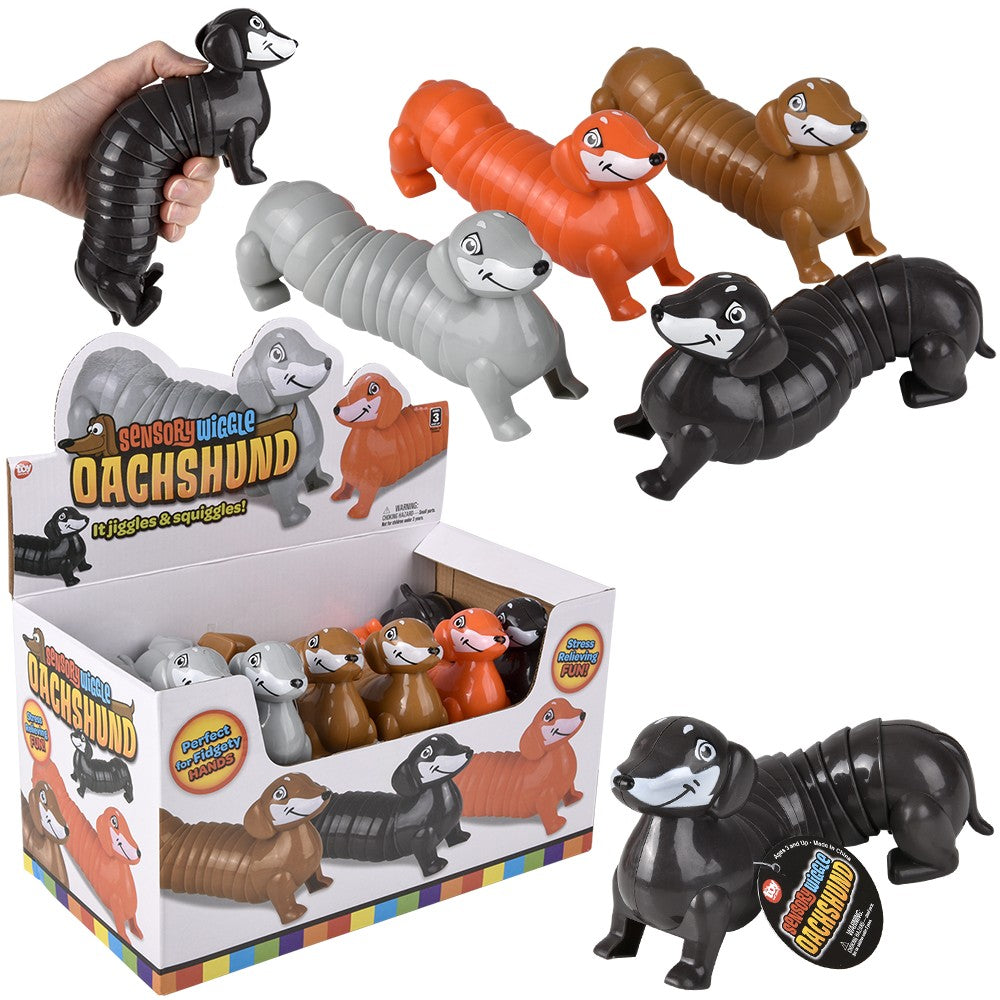 Sensory Dachshund Wiggle Toy (12 Pc Display)