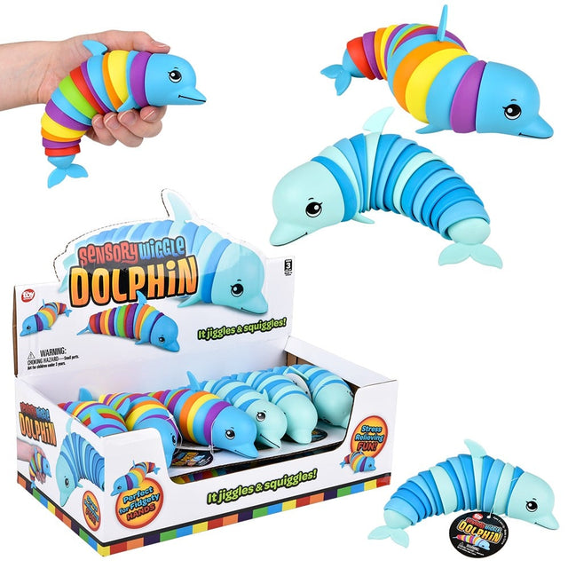 Sensory Wiggle Dolphin (12 Pc Display)