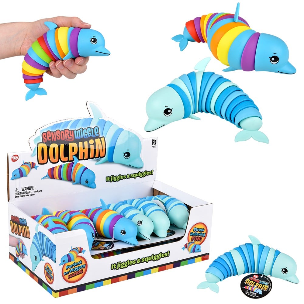 Sensory Wiggle Dolphin (12 Pc Display)