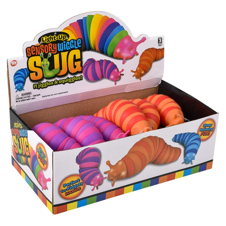 Light-Up Sensory Slug (12 PC Display)