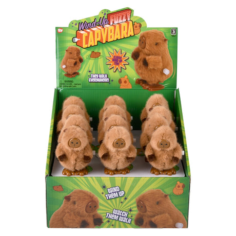 Wind-Up Fuzzy Capybara (24 Ct Display)