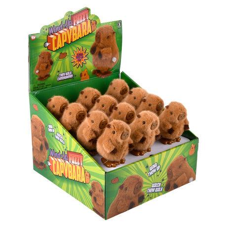 Wind-Up Fuzzy Capybara (24 Ct Display)