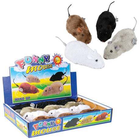 Wind-Up Mouse 6" Assorted (1 DZ)