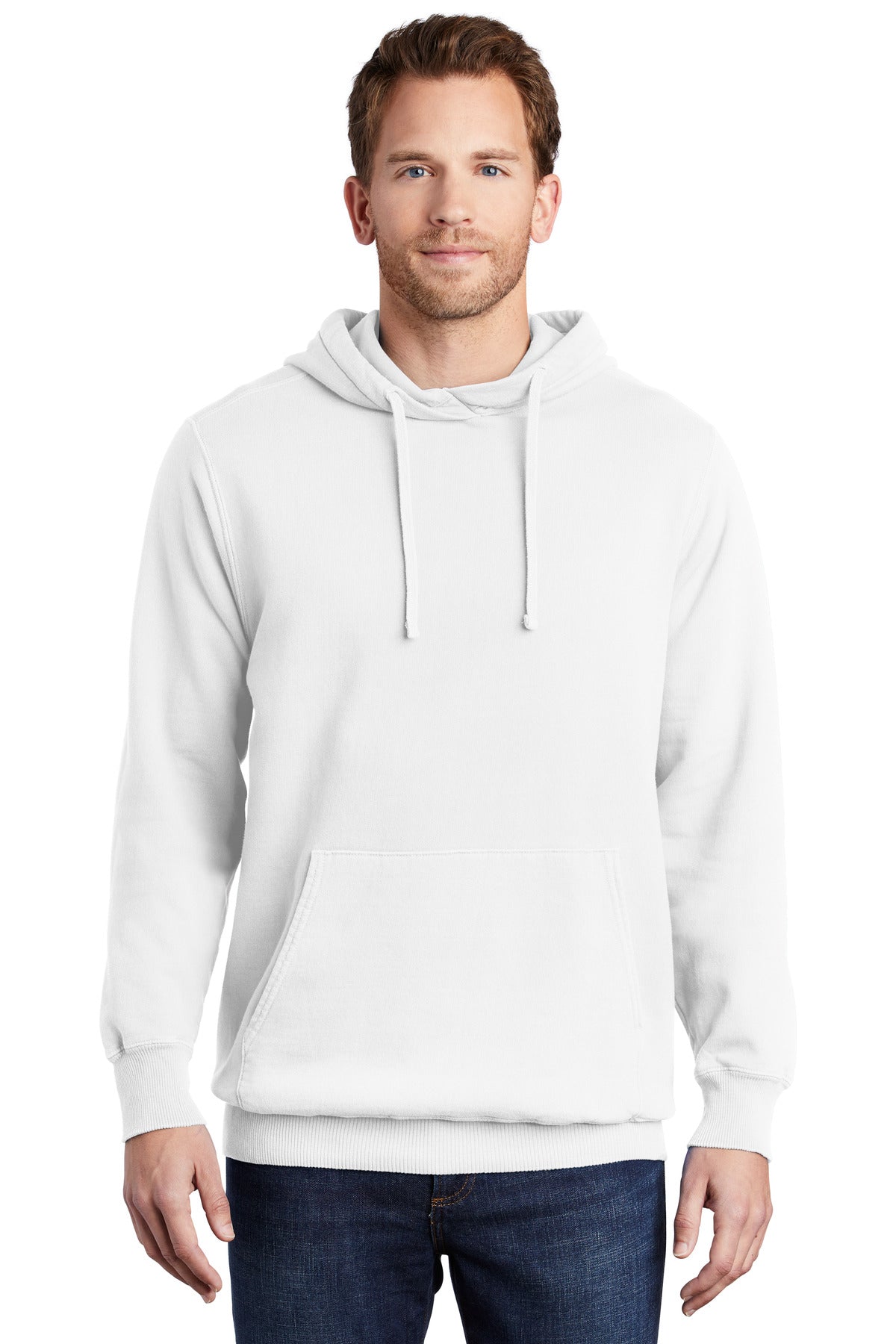 Port & Company® Beach Wash® Garment-Dyed Pullover Hooded Sweatshirt