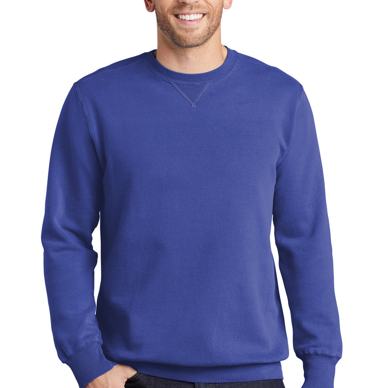 Port & Company® Beach Wash Garment-Dyed Crewneck Sweatshirt
