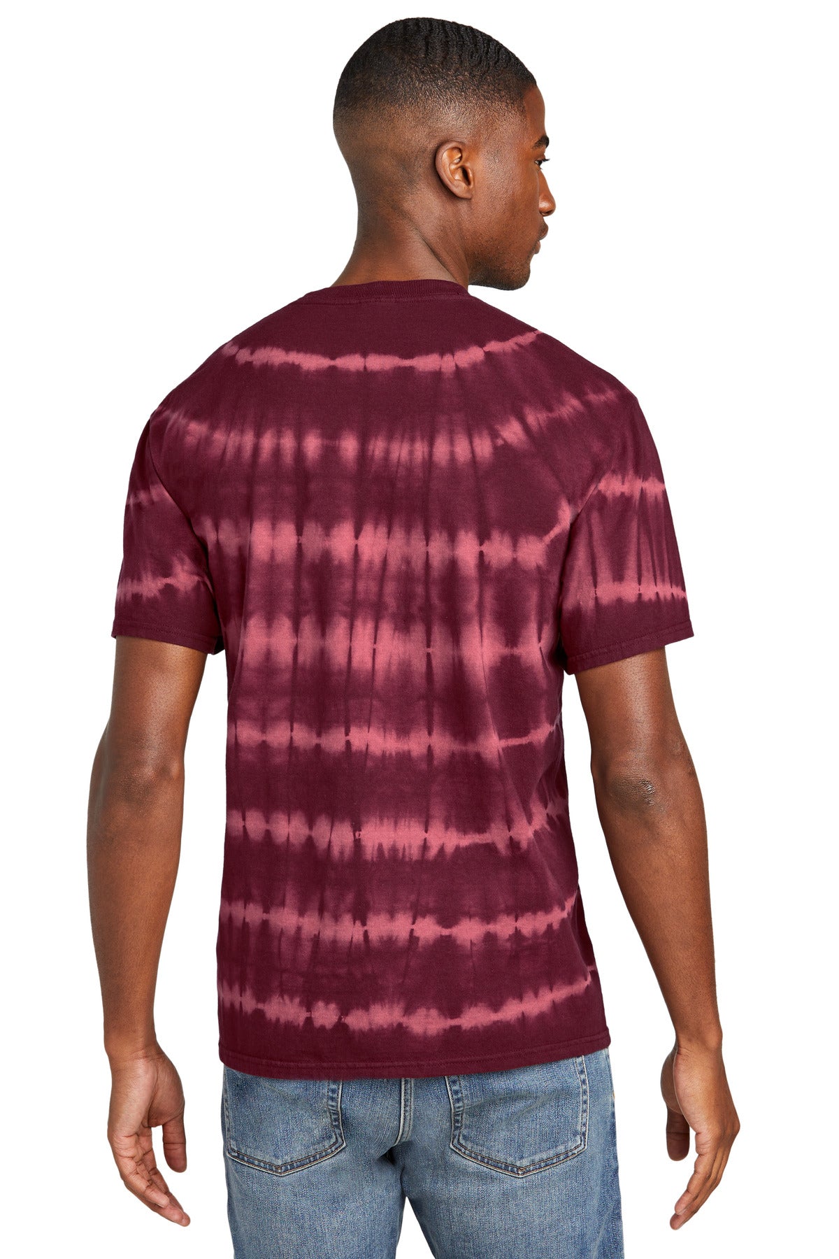 Port & Company® Allover Stripe Tie-Dye Tee