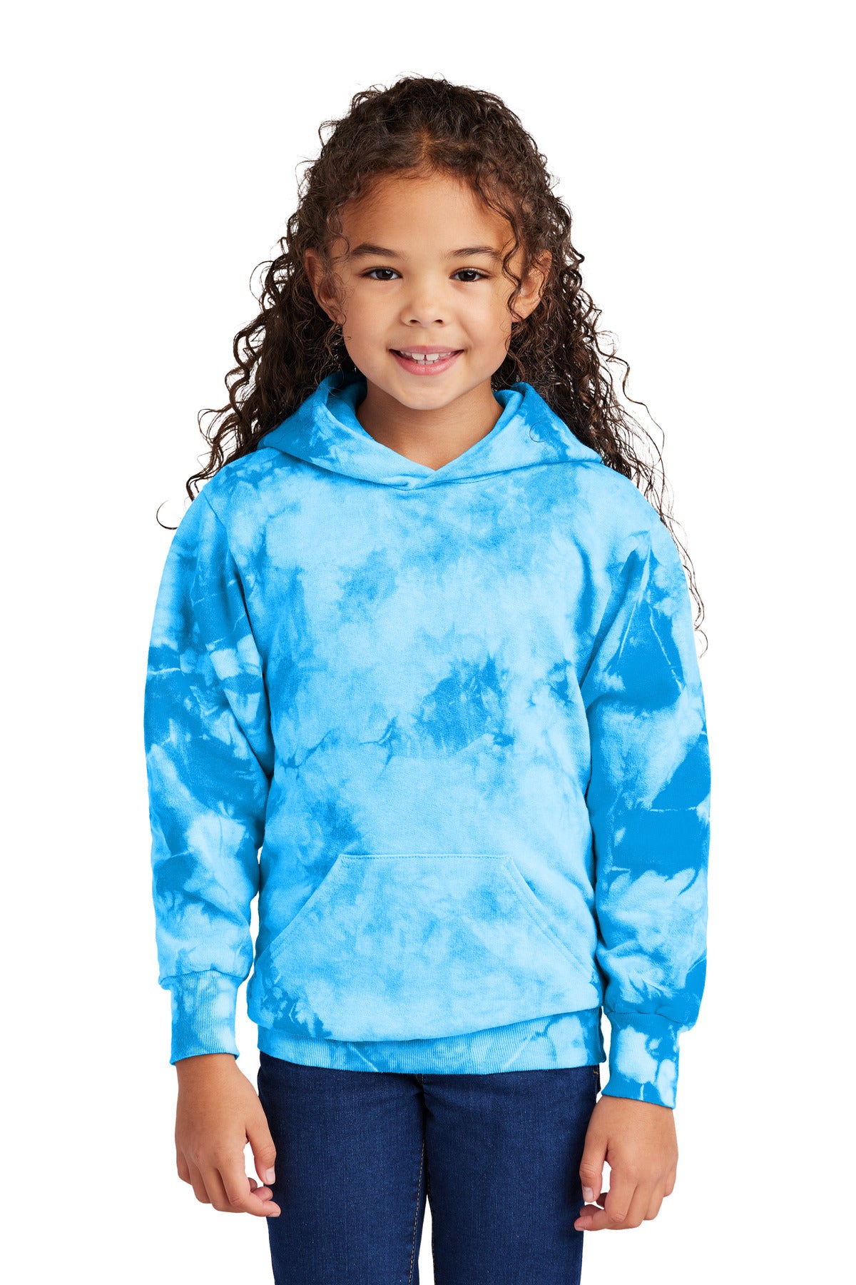 Port & Company® Youth Crystal Tie-Dye Pullover Hoodie