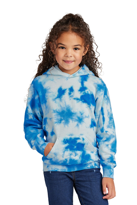 Port & Company® Youth Crystal Tie-Dye Pullover Hoodie