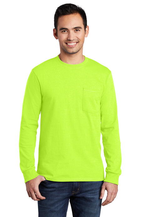 Port & Company® - Long Sleeve Essential Pocket Tee