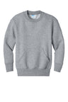 Port & Co® Youth Core Fleece Crewneck Pocket Sweatshirt
