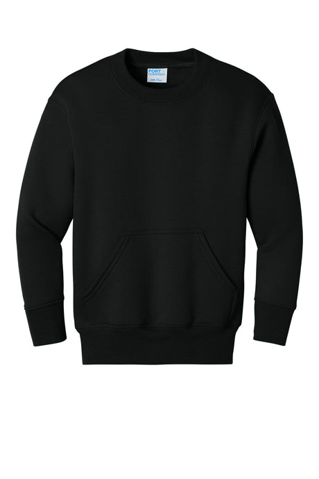 Port & Co® Youth Core Fleece Crewneck Pocket Sweatshirt