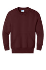 Port & Co® Youth Core Fleece Crewneck Pocket Sweatshirt