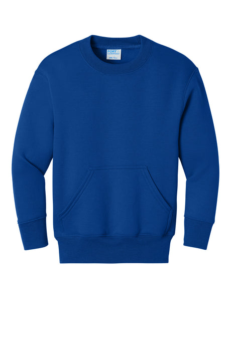 Port & Co® Youth Core Fleece Crewneck Pocket Sweatshirt