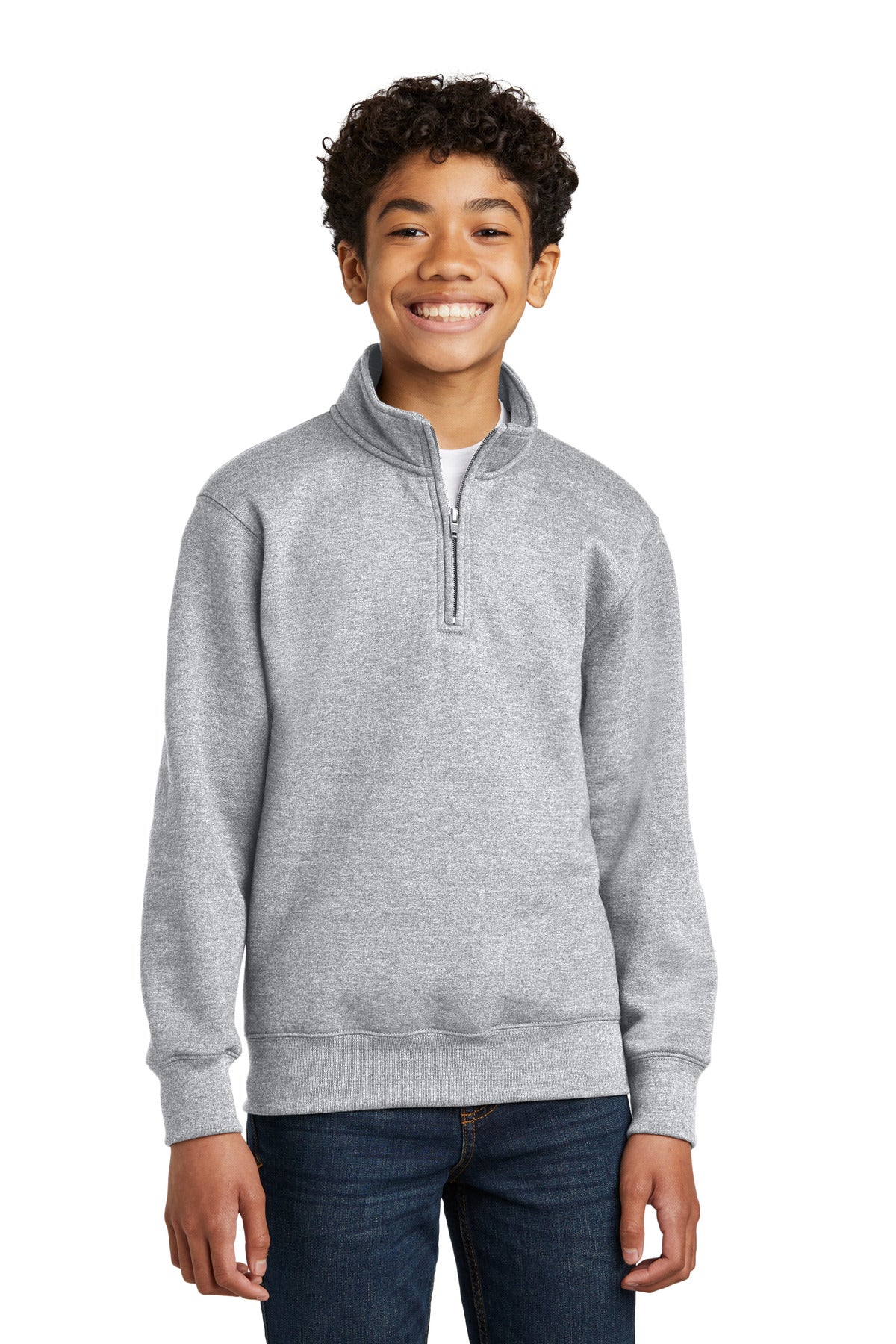 Port & Company® Youth Core Fleece 1/4-Zip Pullover Sweatshirt