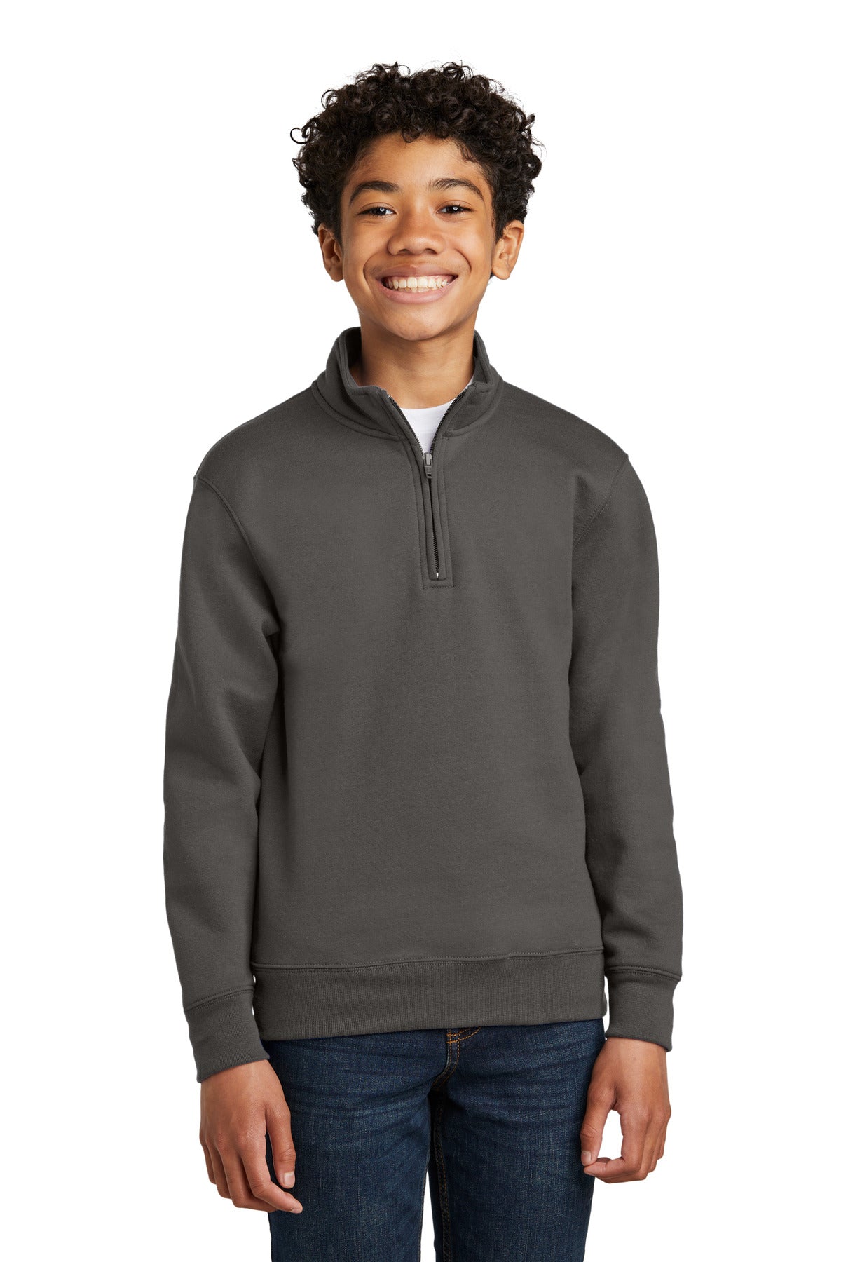 Port & Company® Youth Core Fleece 1/4-Zip Pullover Sweatshirt